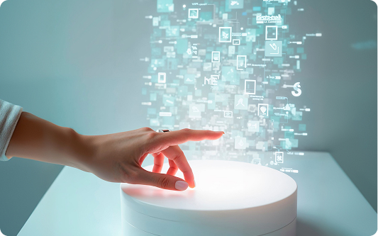 Smart digital platforms visual